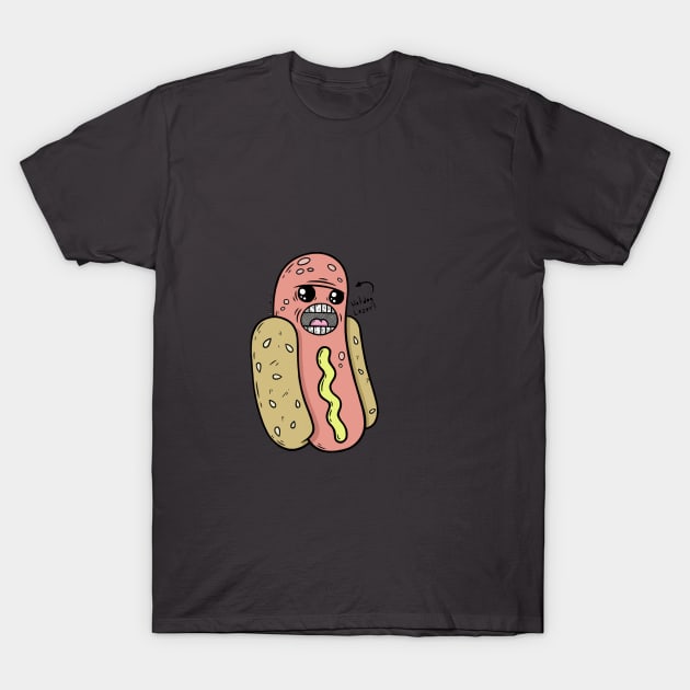 hotdog lozer T-Shirt by anothersadartist